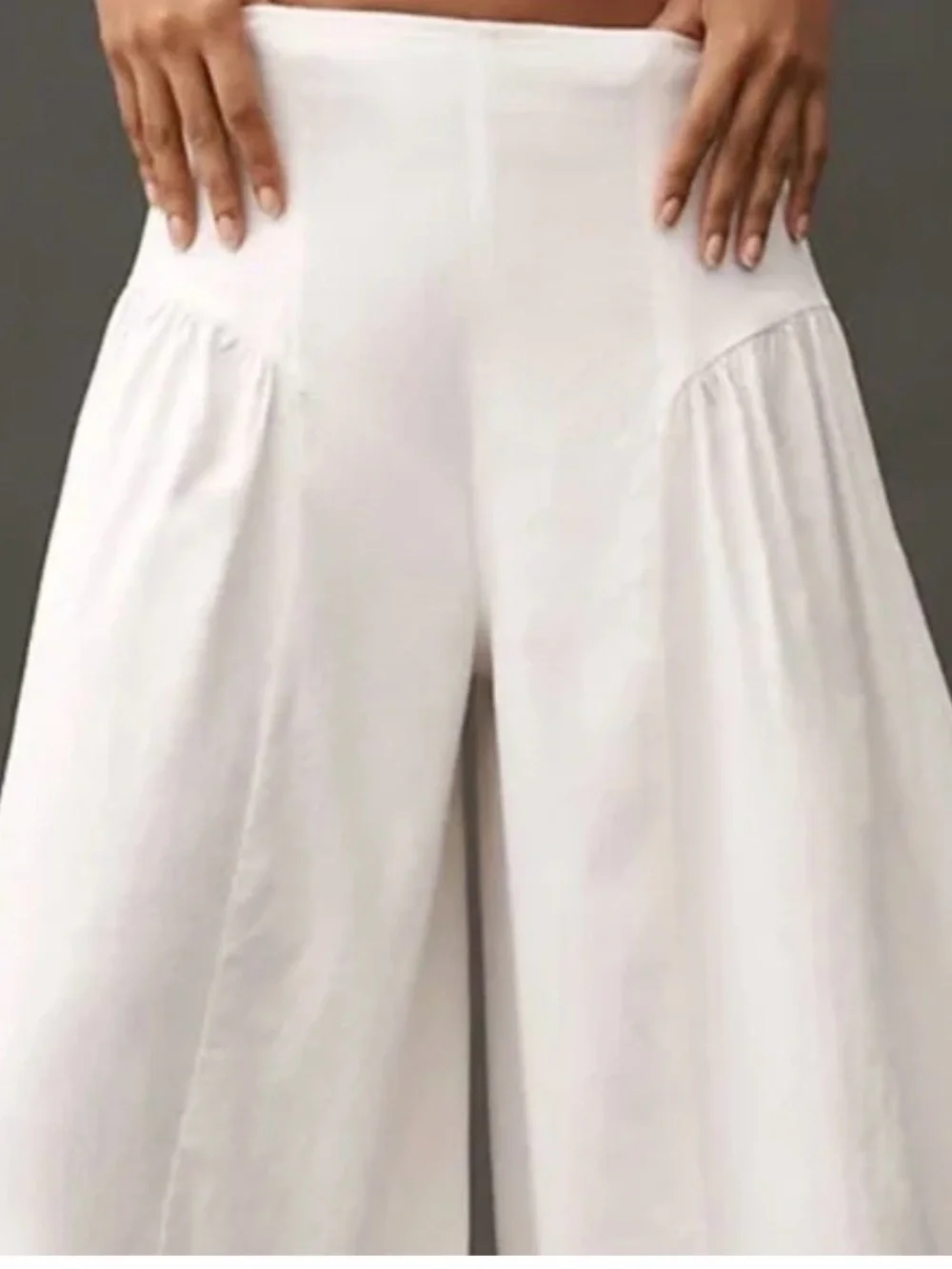 Anthropologie extended waist wide leg pant